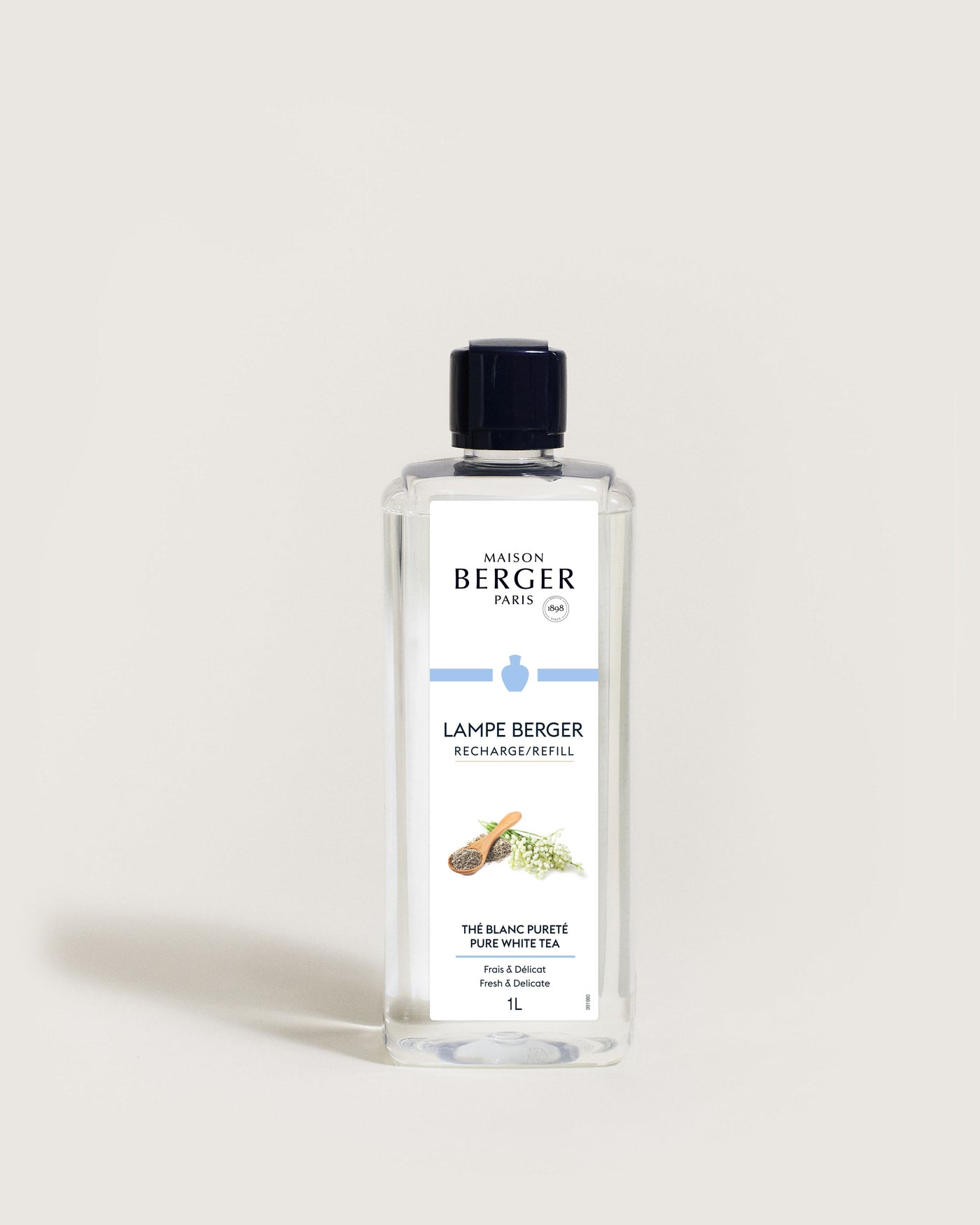 Pure White Tea Lamp Berger Refill 1 litre